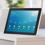 Lenovo Smart Display showing weather forecast