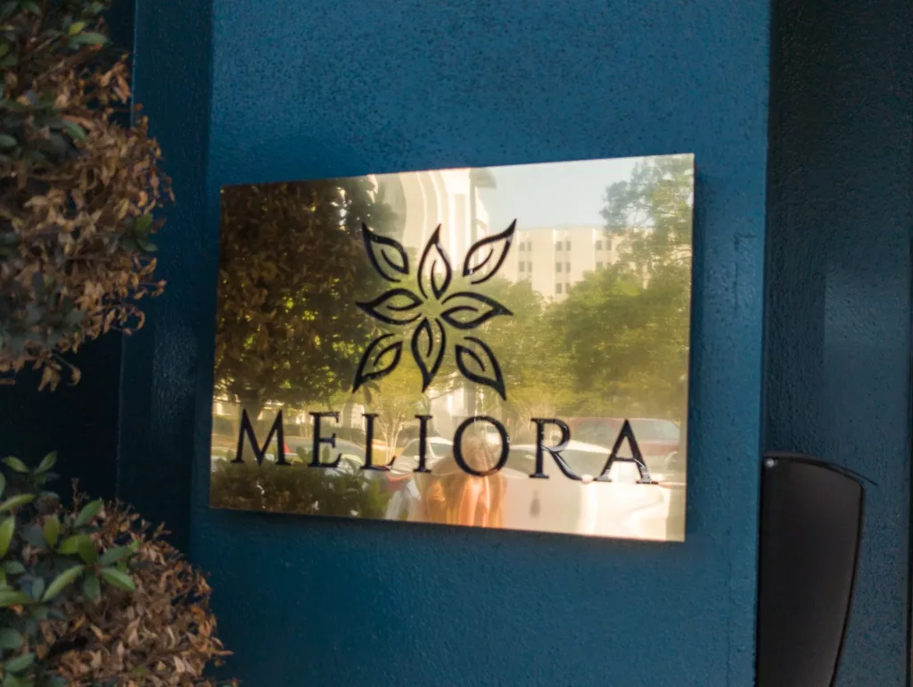 Meliora Restaurant Sarasota sign