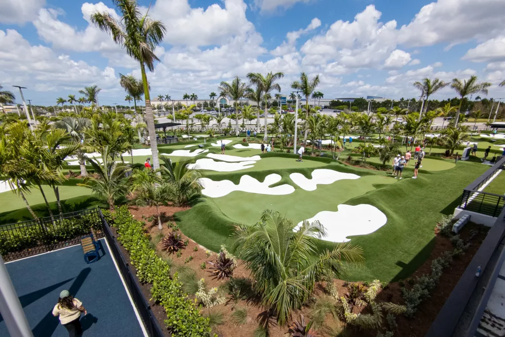 Overlooking the PopStroke courses.