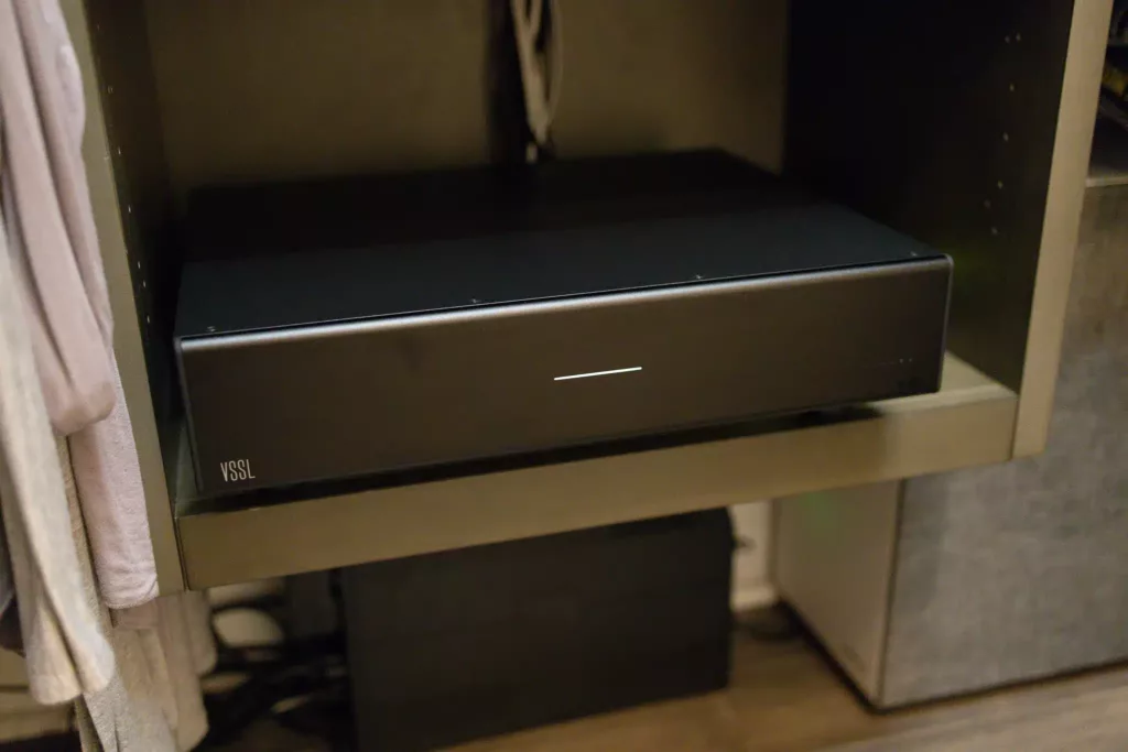 The VSSL A.6x installed in a closet.