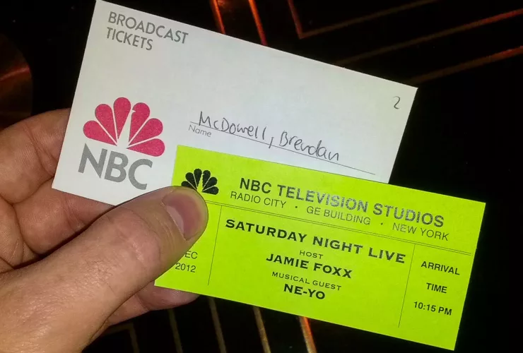 My Saturday Night Live tickets in hand!