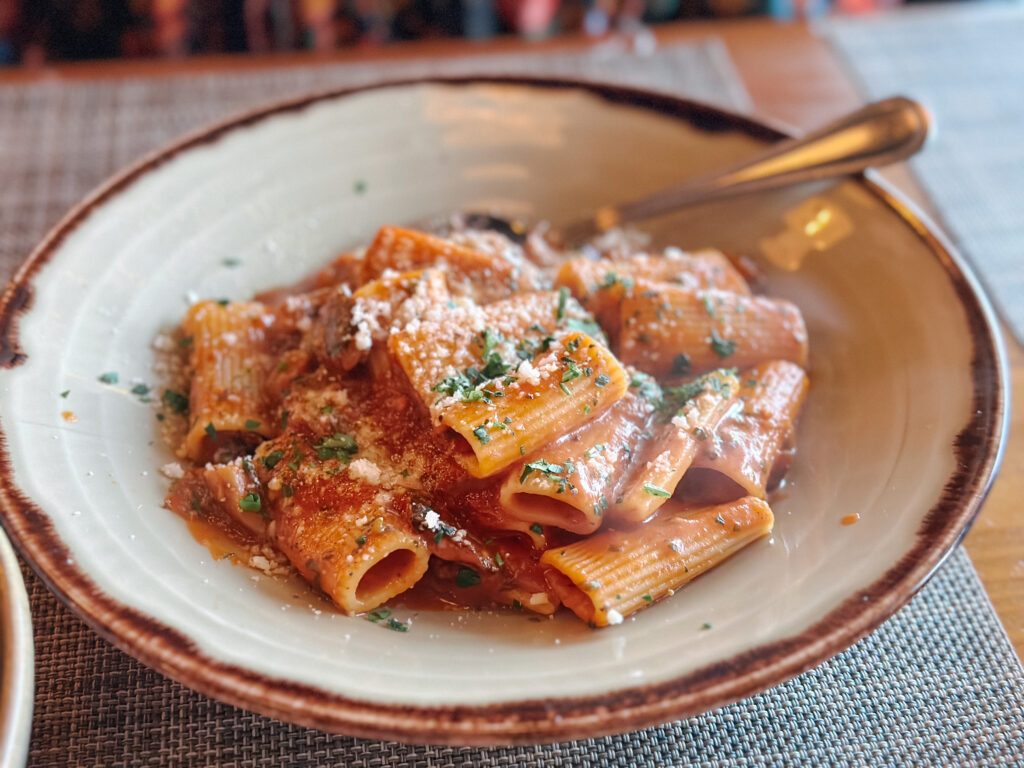 Mushroom Rigatoni Bolognese
