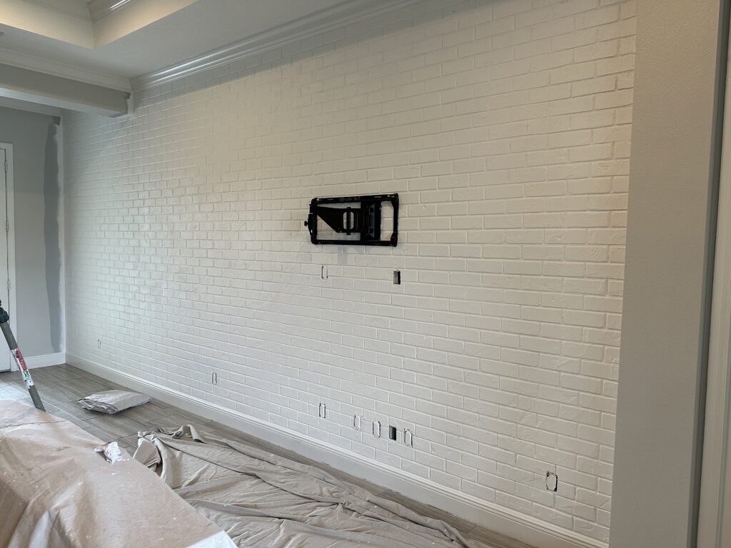 Snowbound Brick Accent Wall