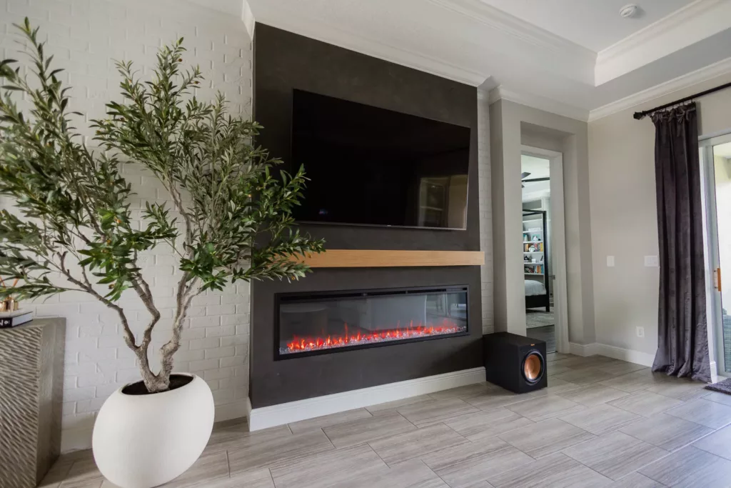 Custom Fireplace Accent Wall