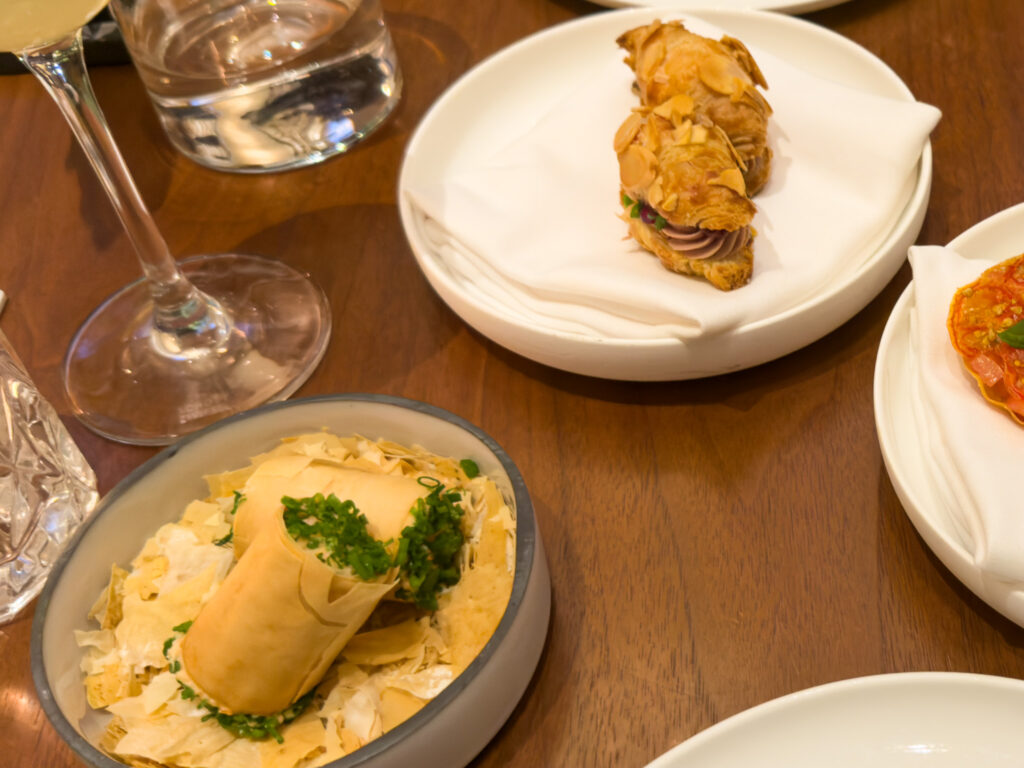 Lilac Maine Lobster Feuilletine and Poultry Liver Mousse