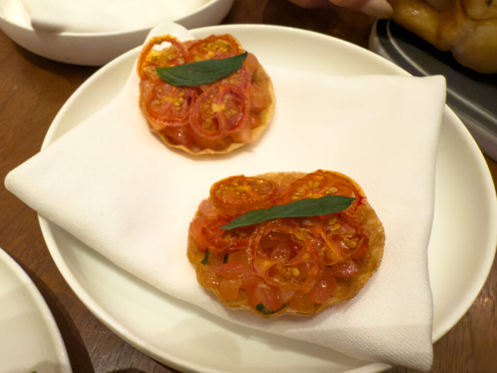 Lilac Heirloom Tomato Tartelette