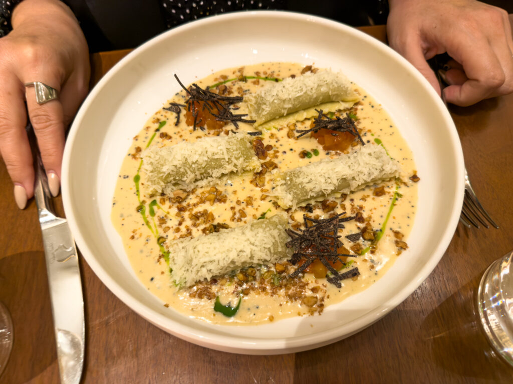 Lilac "Cacio e Pepe” Winter Truffle Caramelle