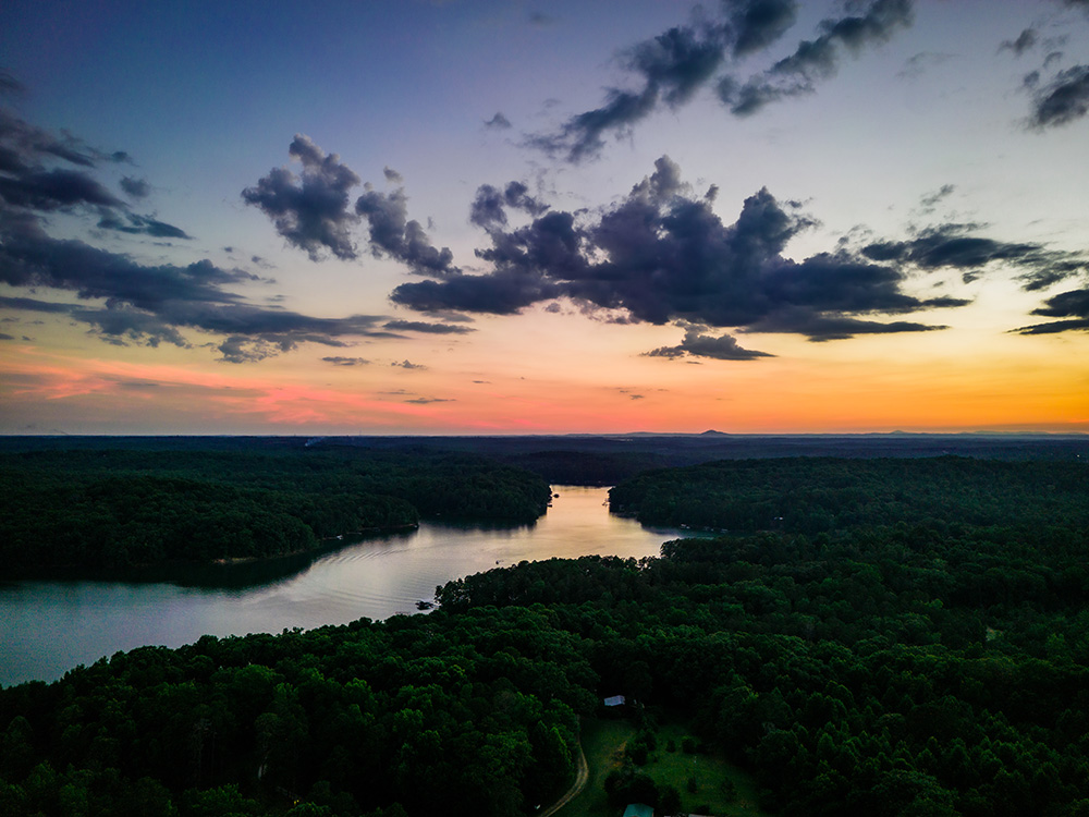 Lake Hartwell shot on DJI Mini 3 Pro