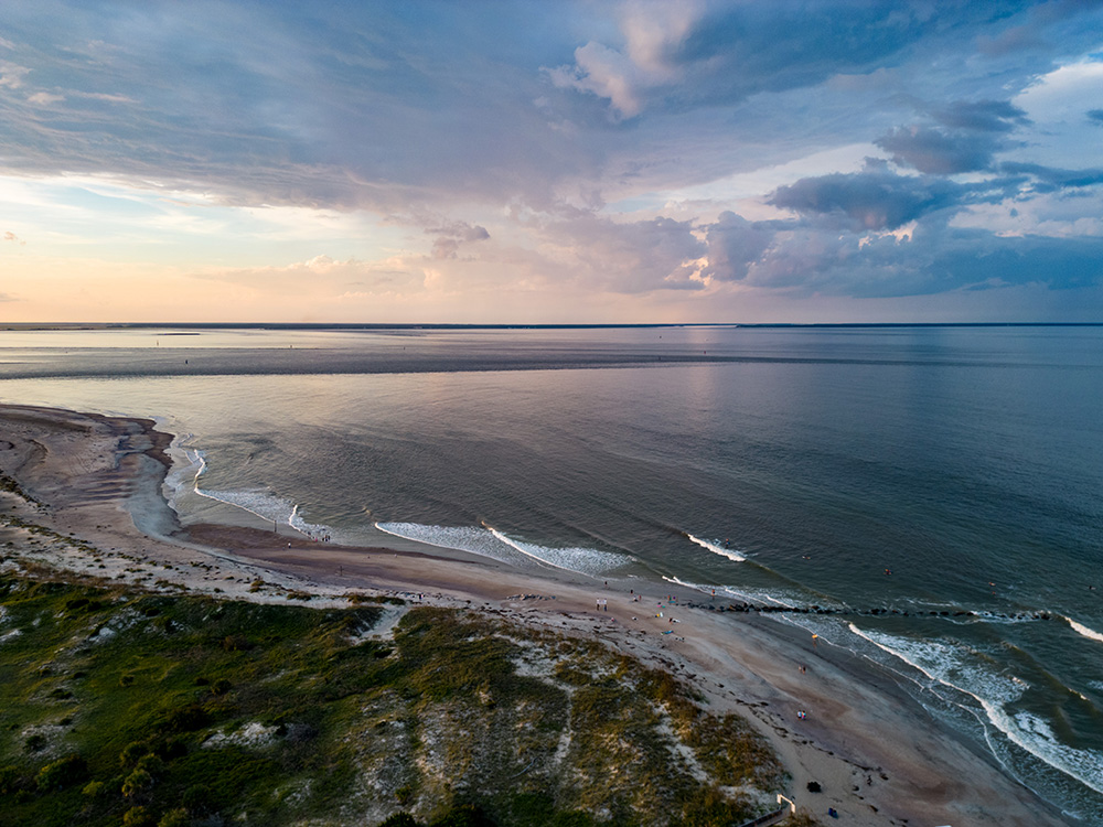Tybee Island shot on DJI Mini 3 Pro